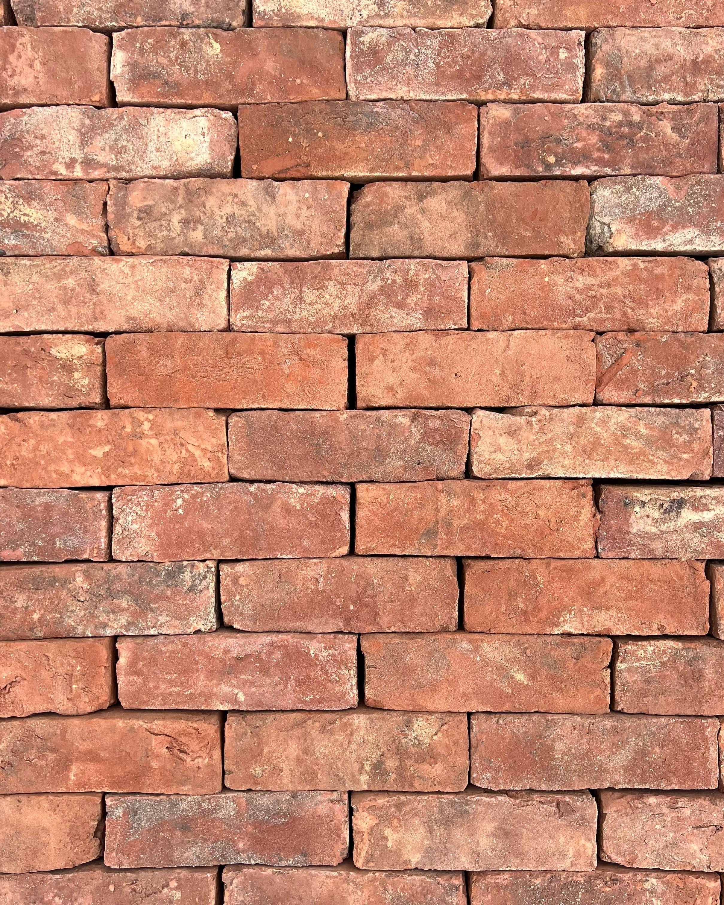 New Handmade Bricks made using traditional hand thrown mould-based brick-making methods, creating a brick that is truly unique and packed with character.