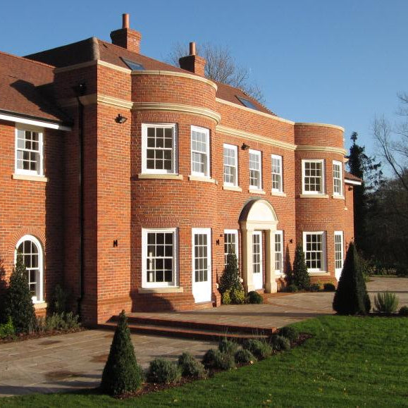 Aldwick brick blend house by heritage brick company