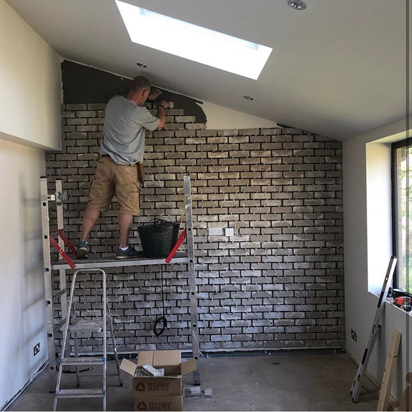 grey brick slip tile installation guide