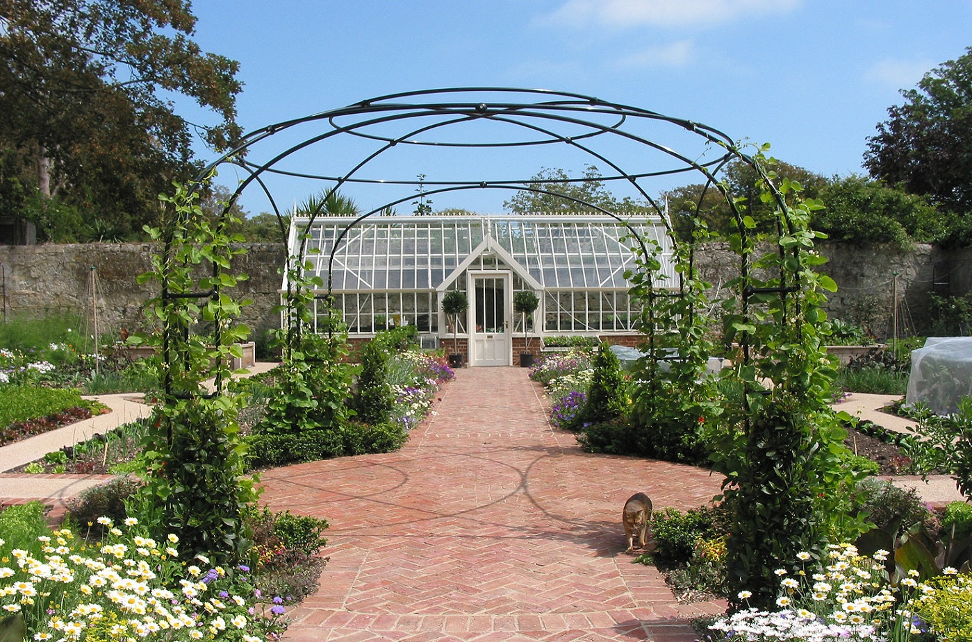 handmade_clay_brick_walled_garden