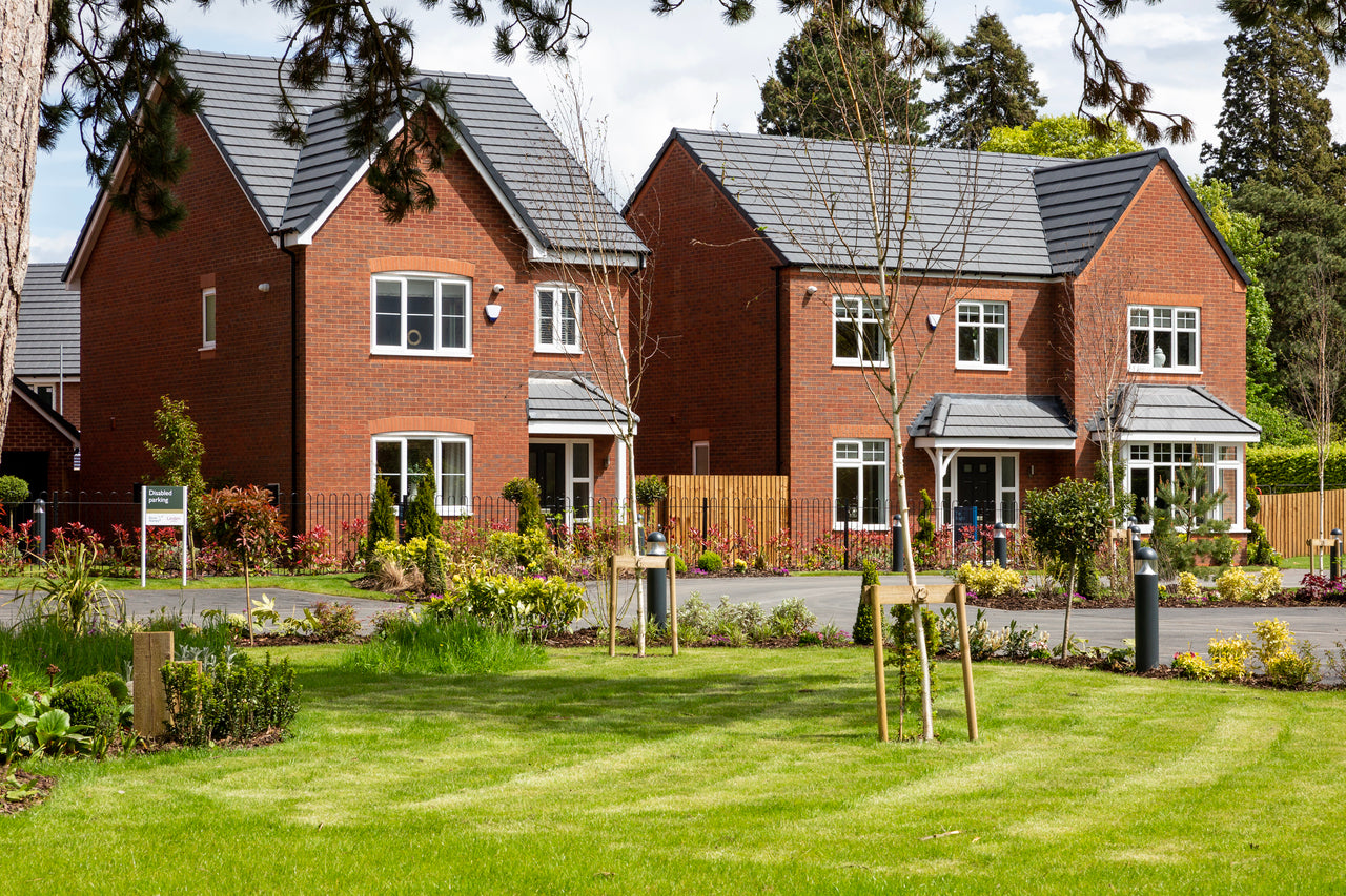 housing development built using Heritage Brick Company Orange Chiswick bricks
