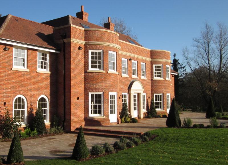 Aldwick brick blend house by heritage brick company