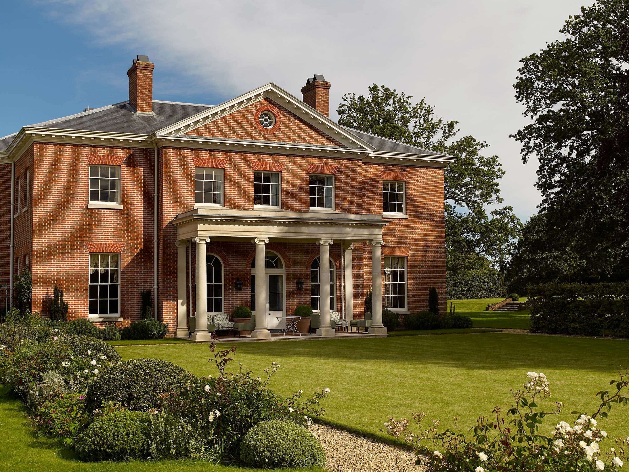 Large house built using new imperial handmade red bricks